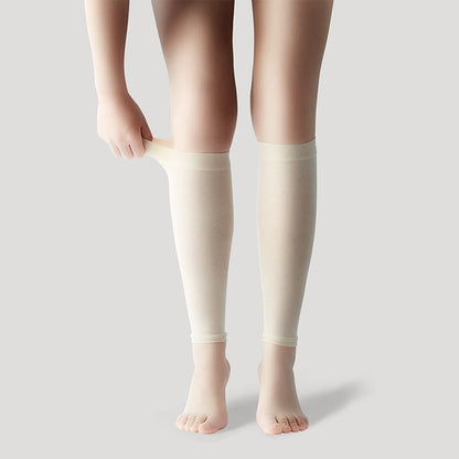 Chaussettes de compression unisexes Ice Silk Footless Cool - Beige - XL - image 24