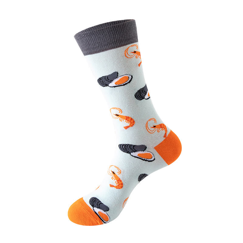 Chaussettes montantes à motifs créatures marines (5 paires) - image 3
