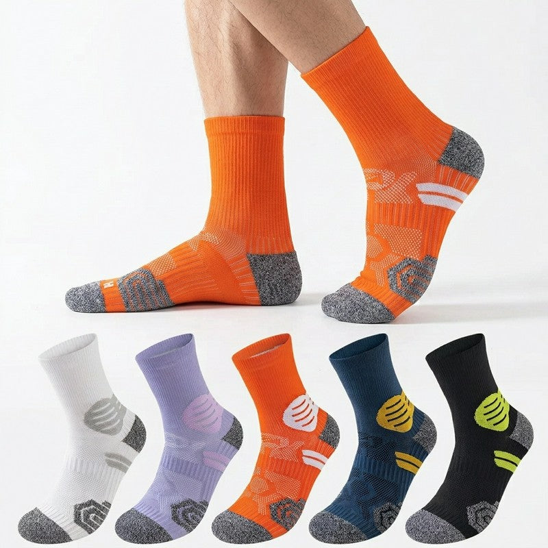 Chaussettes de compression à rayures contrastées (3 paires) - image 0