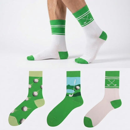 Chaussettes courtes Golf Day (3 paires) - image 0