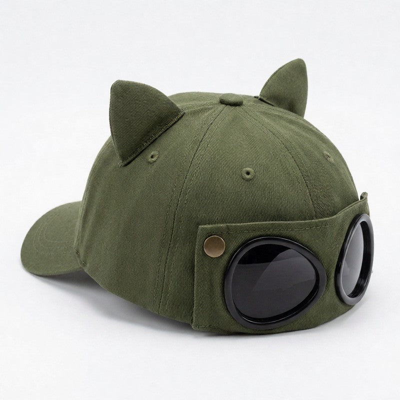 Chapeau à oreilles de chat avec lunettes de soleil - image 5