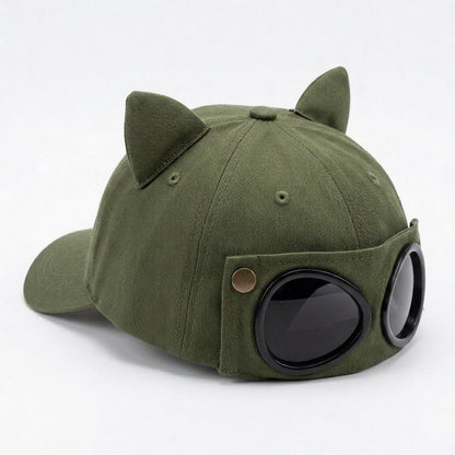 Chapeau à oreilles de chat avec lunettes de soleil - image 5