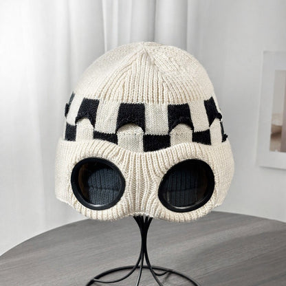 Bonnet côtelé à lunettes - Beige - One Size - image 4