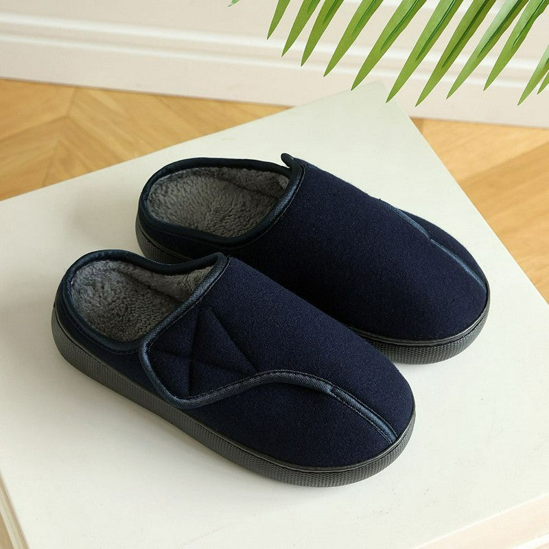 Pantoufles pour diabétiques à ouverture de pied ajustable - Bleu - UE47-48(US11) - image 8