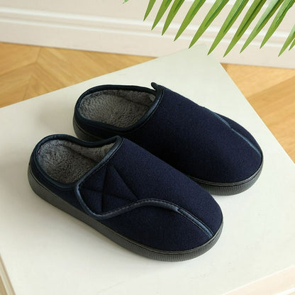 Pantoufles pour diabétiques à ouverture de pied ajustable - Bleu - UE47-48(US11) - image 8