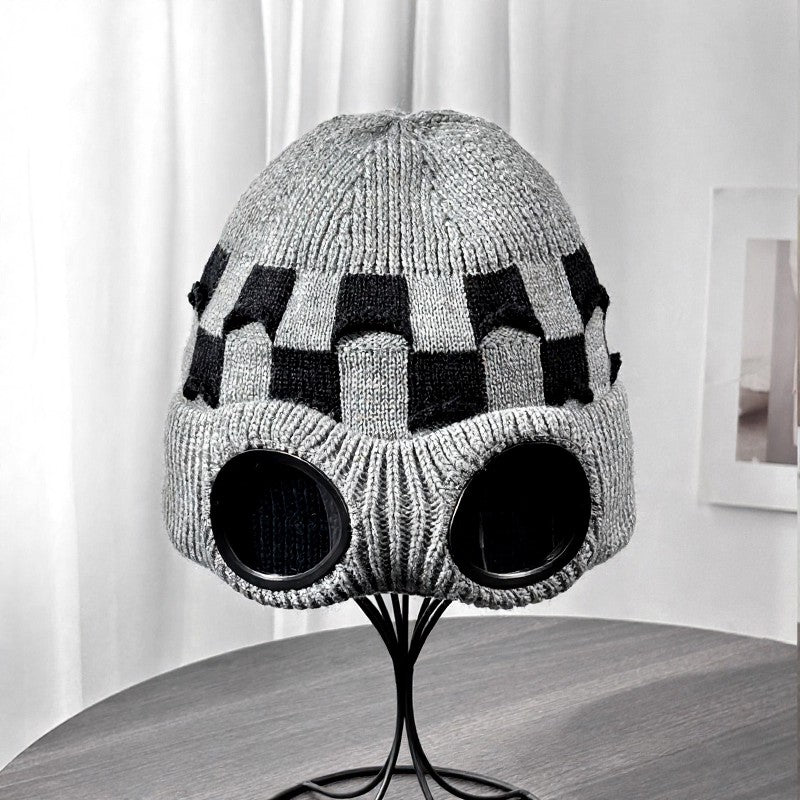 Bonnet côtelé à lunettes - Gris - One Size - image 5