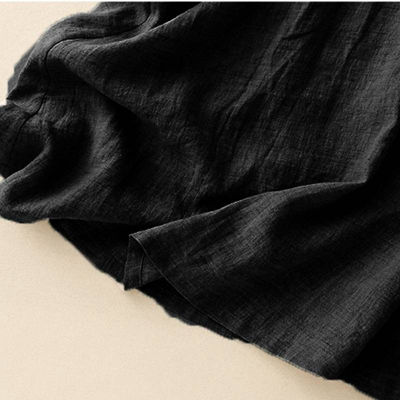 Robe maxi décontractée en coton et lin - image 8