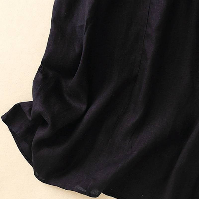 Robe midi décontractée sans manches en coton - image 17
