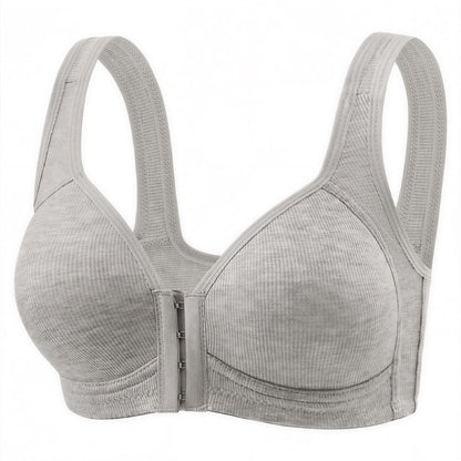 Soutien-gorge sans armatures à fermeture avant pour un maintien quotidien - Gris foncé - 2XL - image 11