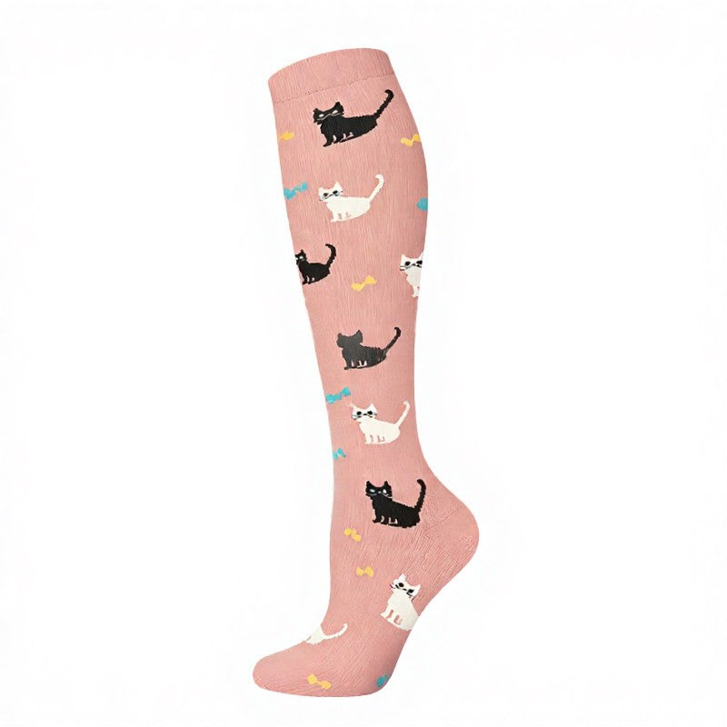 Chaussettes de compression ludiques pour chats et chiens (5 paires) - Rose - S/M - image 10