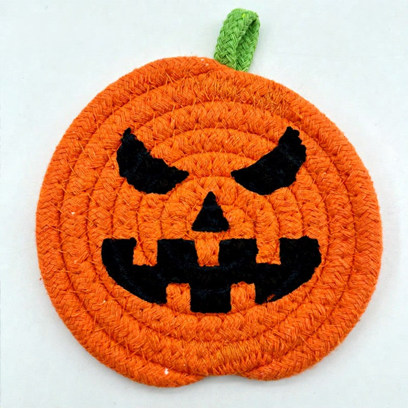 Dessous de verre citrouille d'Halloween (8 pièces) - F - One Size - image 9