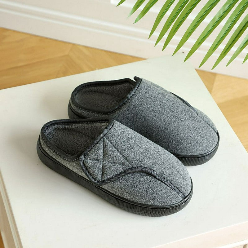 Pantoufles pour diabétiques à ouverture de pied ajustable - Gris - UE47-48(US11) - image 7