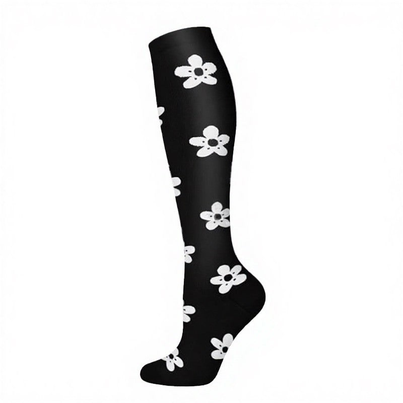 Chaussettes de compression Étoile Lune Fleur (3 paires) - Fleur - S/M - image 4