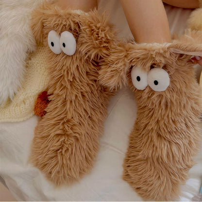 Chaussettes-chaussons à yeux de dessin animé - image 11