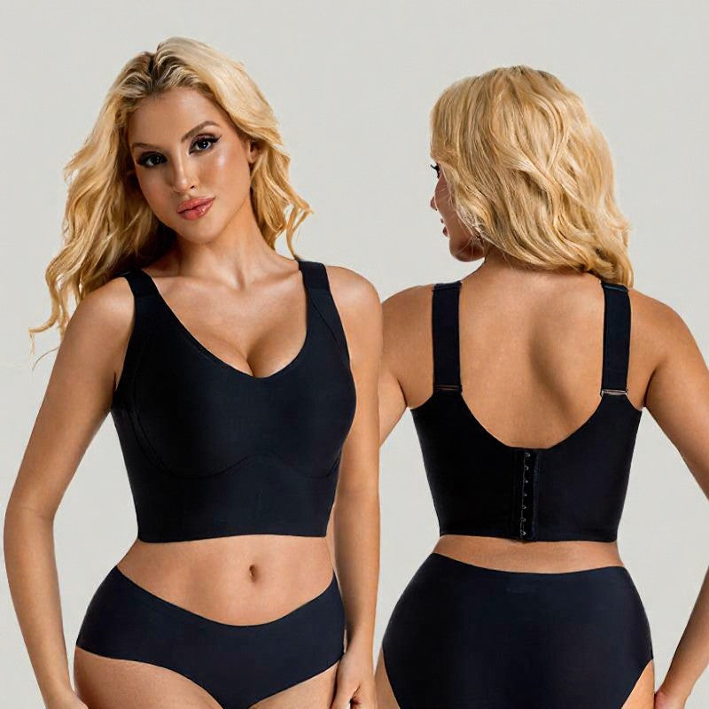 Soutien-gorge gainant sans armatures à 7 rangées de crochets réglables - image 1