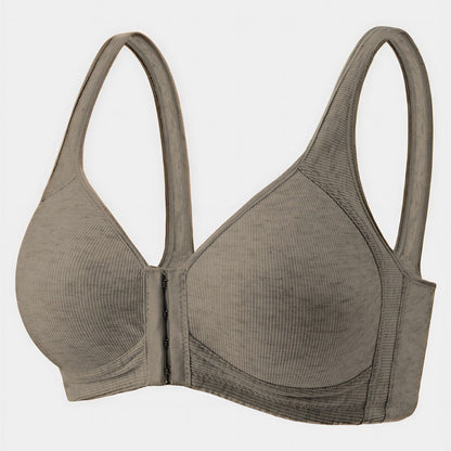 Soutien-gorge sans armatures à fermeture avant pour un maintien quotidien - Café - 2XL - image 8