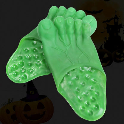 Pantoufles Yéti Bigfoot d'Halloween - Vert - EU36-42(US3-8.5) - image 5