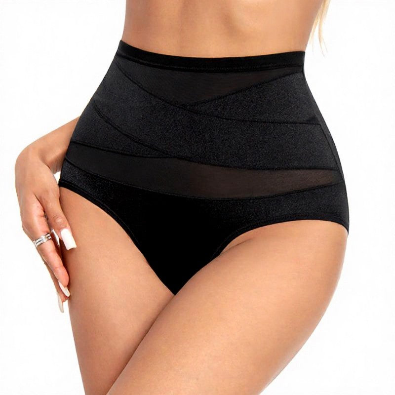 Culotte gainante taille haute en résille - image 4