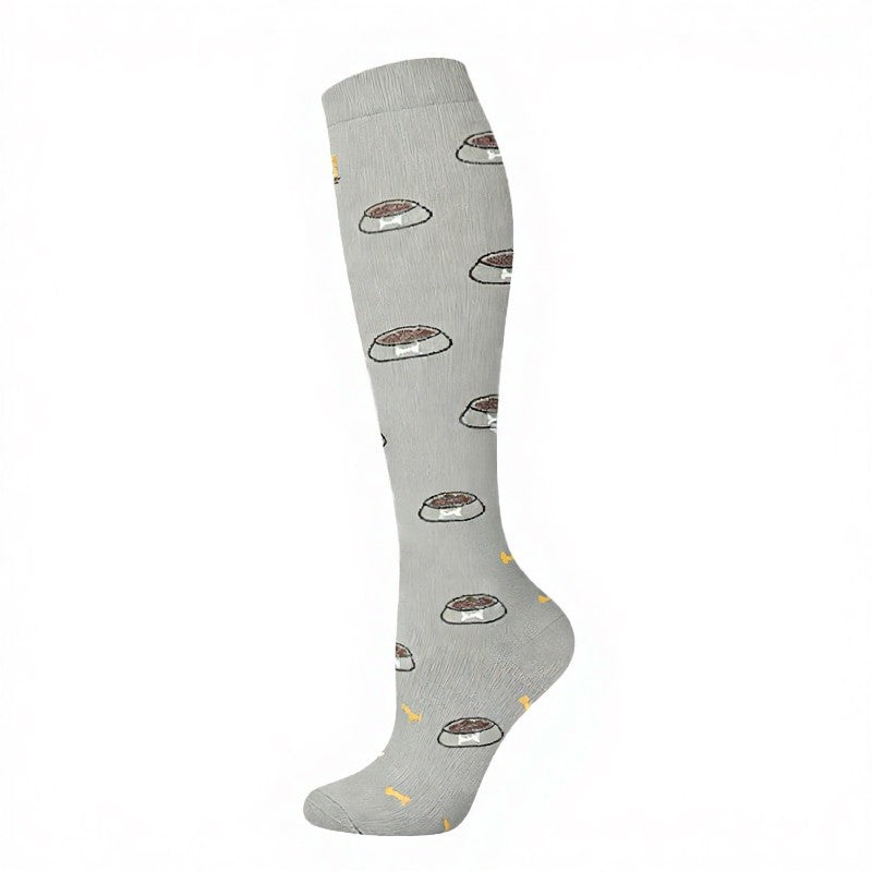 Chaussettes de compression ludiques pour chats et chiens (5 paires) - Gris - S/M - image 7