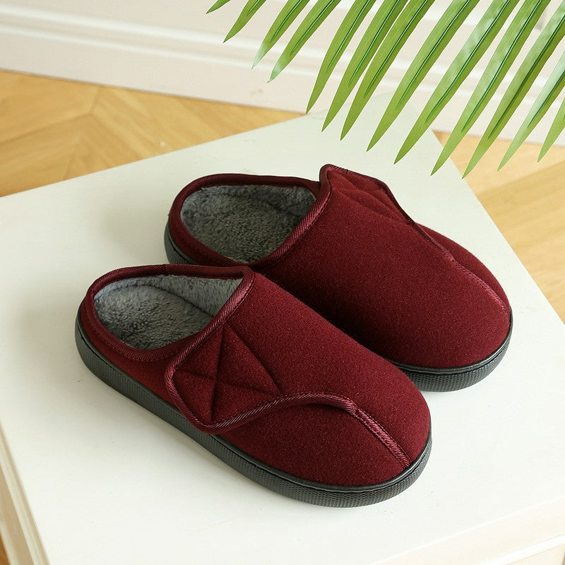 Pantoufles pour diabétiques à ouverture de pied ajustable - Vin - UE47-48(US11) - image 5