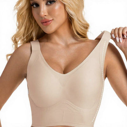 Soutien-gorge gainant sans armatures à 7 rangées de crochets réglables - image 2