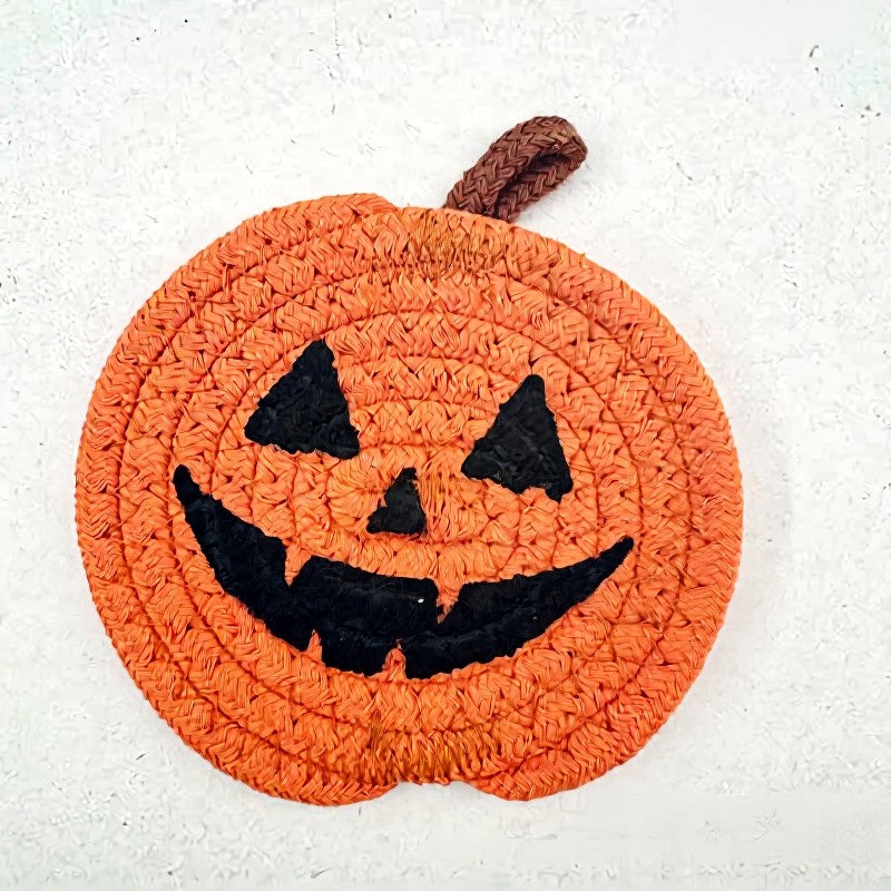 Dessous de verre citrouille d'Halloween (4 pièces) - C - One Size - image 2