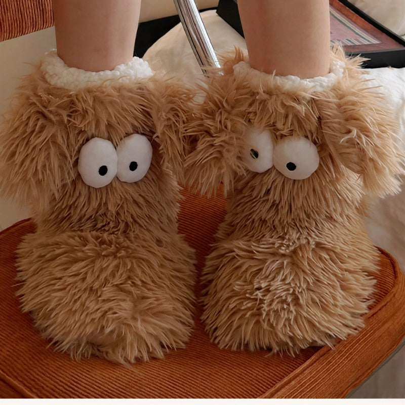 Chaussettes-chaussons à yeux de dessin animé - image 8