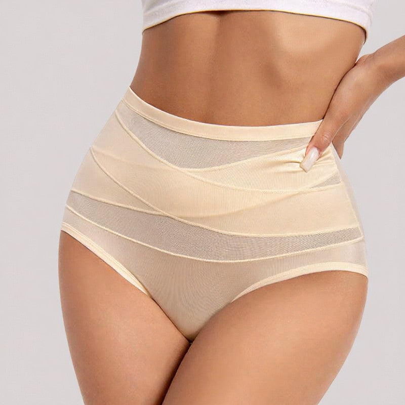 Culotte gainante taille haute en résille - image 6