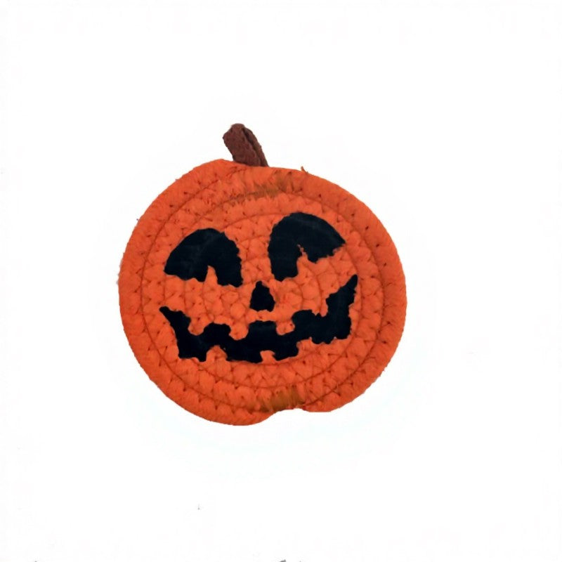 Dessous de verre citrouille d'Halloween (4 pièces) - D - One Size - image 1