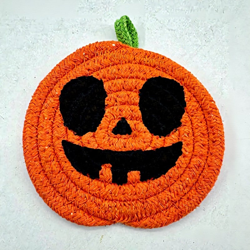 Dessous de verre citrouille d'Halloween (8 pièces) - C - One Size - image 6