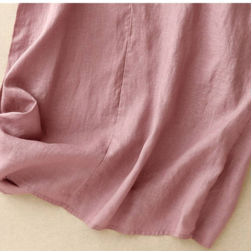Robe midi décontractée sans manches en coton - image 15