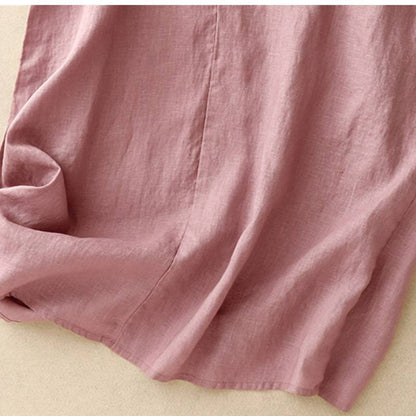 Robe midi décontractée sans manches en coton - image 15