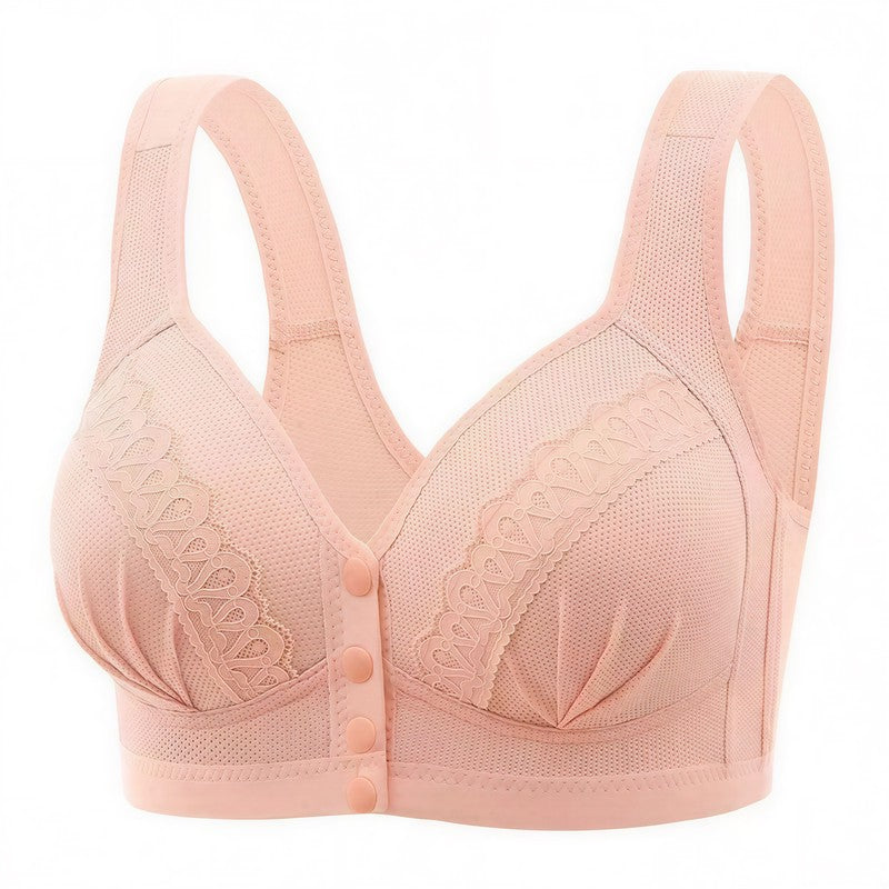 Soutien-gorge sans armatures à fermeture avant - Rose clair - 46 - image 2