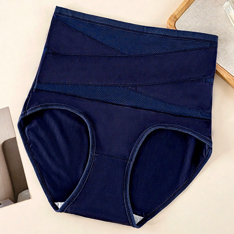 Culotte gainante taille haute en résille - Bleu foncé - 2XL - image 12