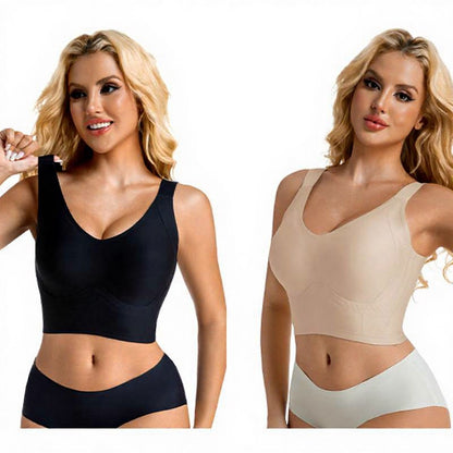 Soutien-gorge gainant sans armatures à 7 rangées de crochets réglables - image 0