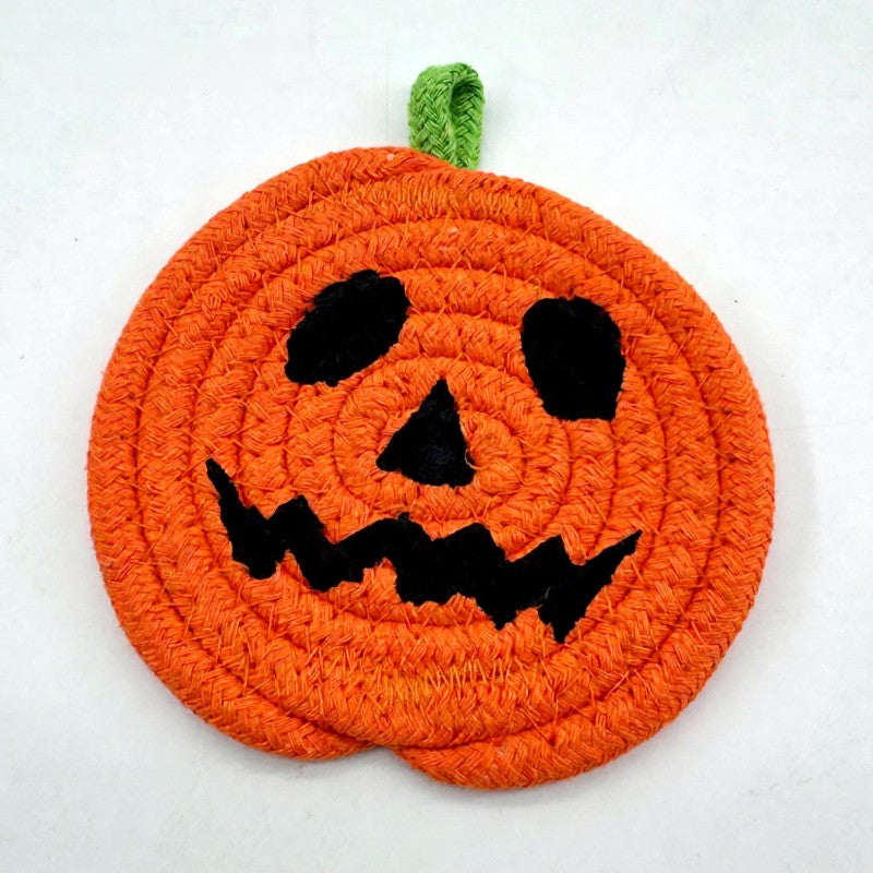 Dessous de verre citrouille d'Halloween (8 pièces) - B - One Size - image 5