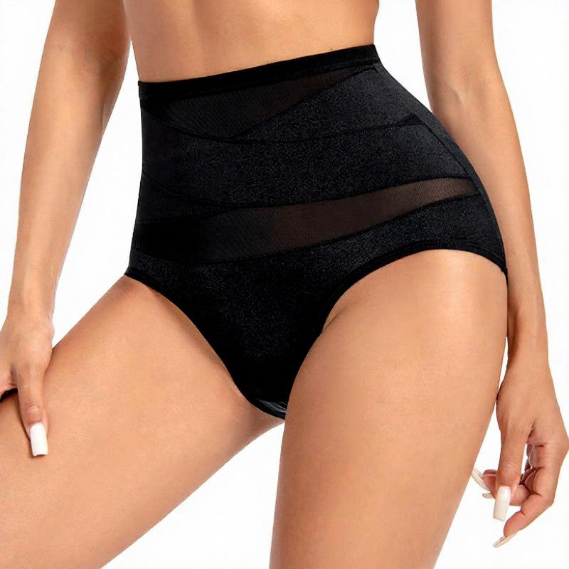 Culotte gainante taille haute en résille - image 3