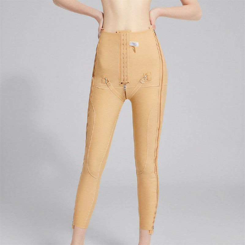 Pantalon gainant taille haute à double fermeture éclair ajustable - image 9