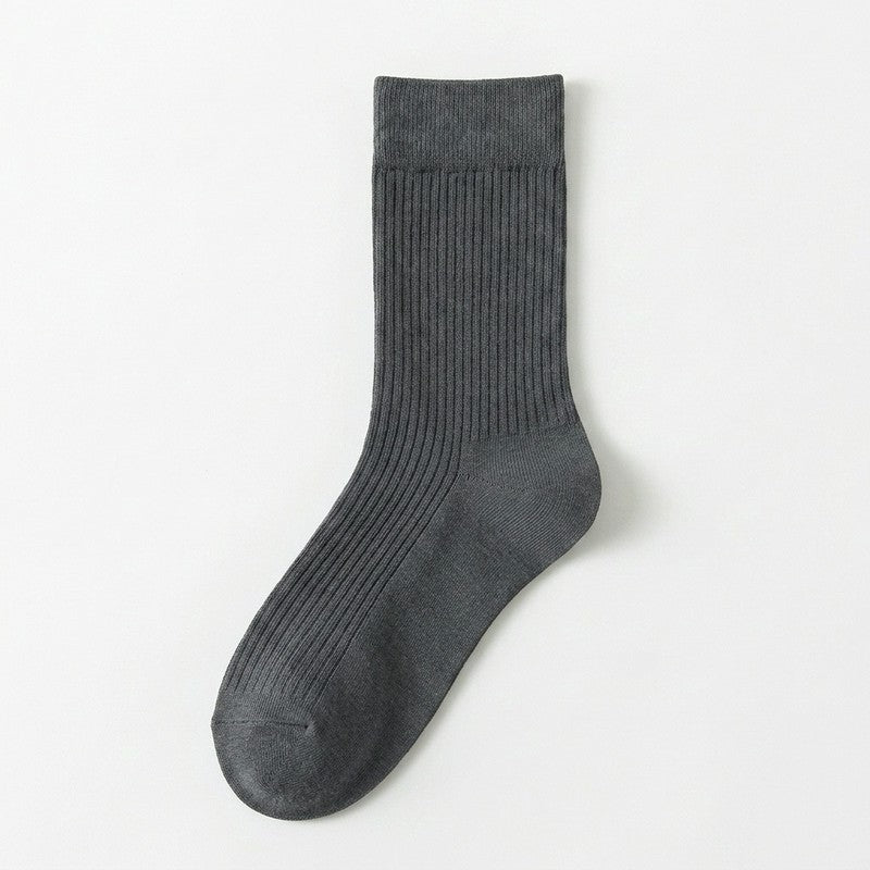 Chaussettes classiques en mélange de coton (5 paires) - Gris foncé - EU39-44(US6-10) - image 5