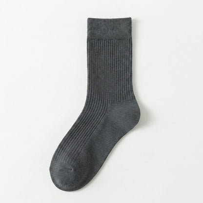 Chaussettes classiques en mélange de coton (5 paires) - Gris foncé - EU39-44(US6-10) - image 5