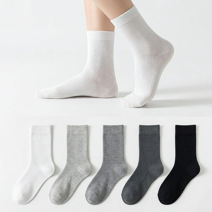 Chaussettes classiques en mélange de coton (5 paires) - image 0