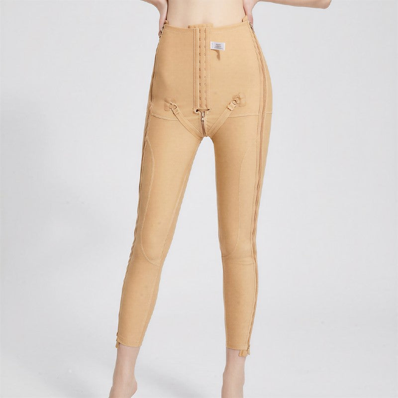 Pantalon gainant taille haute à double fermeture éclair ajustable - image 6