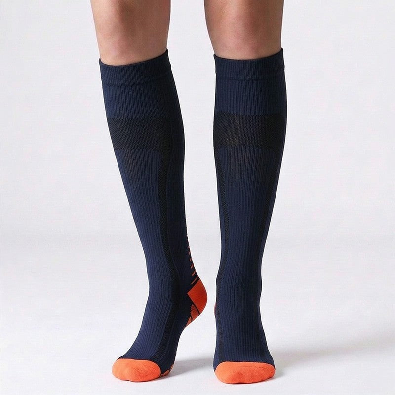 Chaussettes de compression à motif flèche uni (5 paires) - Bleu foncé - S/M - image 5