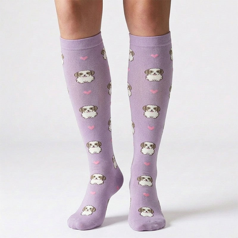Chaussettes de compression ludiques pour chats et chiens (5 paires) - image 2