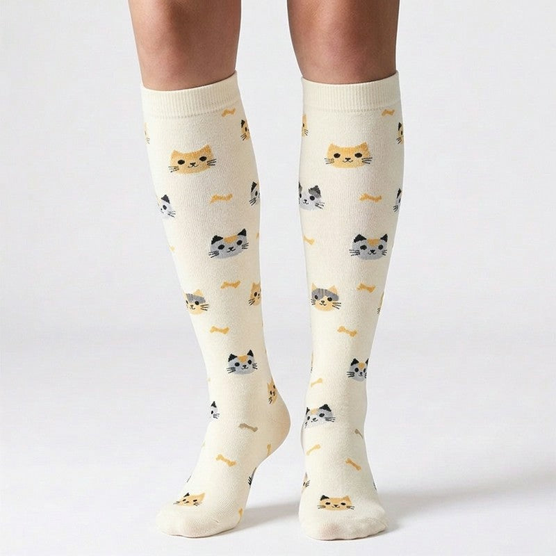 Chaussettes de compression ludiques pour chats et chiens (5 paires) - image 1
