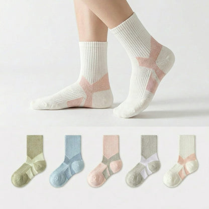 Chaussettes de compression respirantes avec soutien de la voûte plantaire (5 paires) - image 0