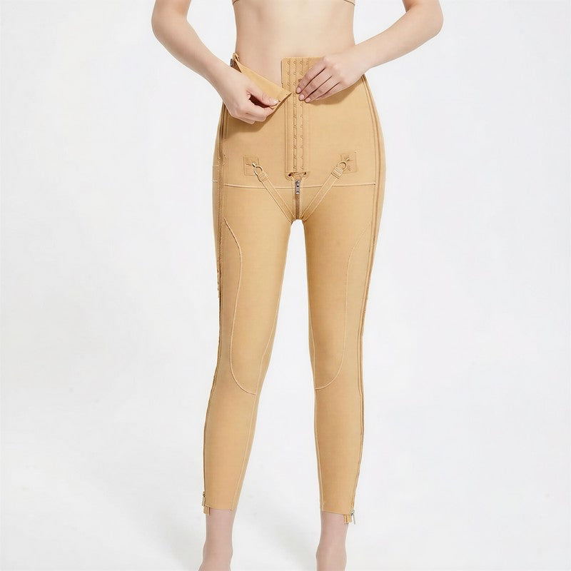 Pantalon gainant taille haute à double fermeture éclair ajustable - image 5