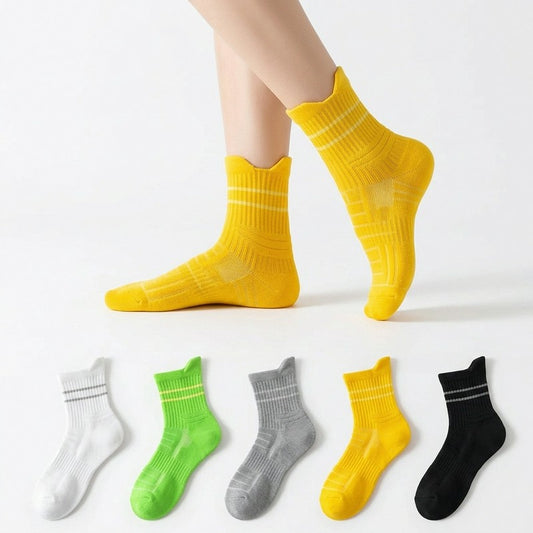 Chaussettes de course rembourrées à compression quart de tour (3 paires) - image 0