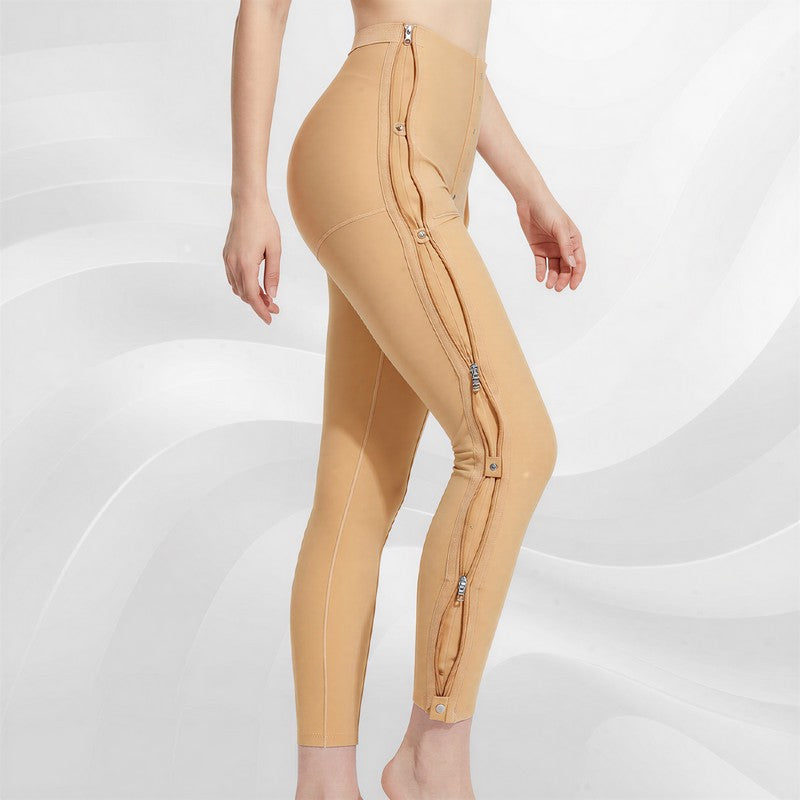 Pantalon gainant taille haute à double fermeture éclair ajustable - image 4