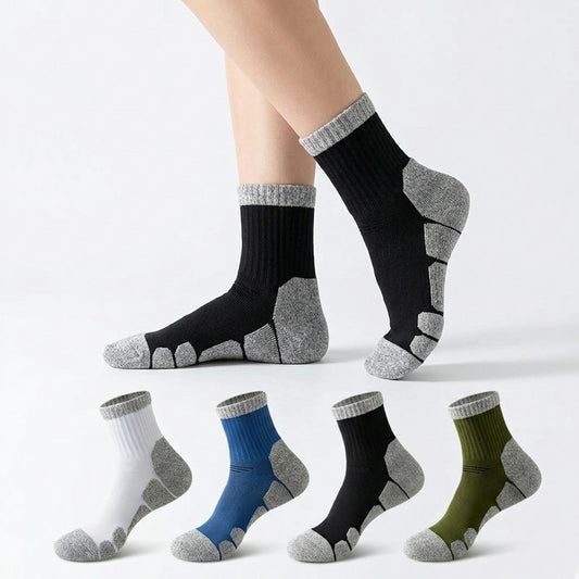 Chaussettes amortissantes, chaussettes de compression quart de pouce (4 paires) - image 0